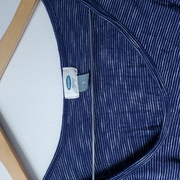 Old Navy - Blue Striped Tank - Size L - Picture 2 of 6